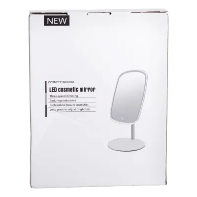 Косметическое зеркало с LED-подсветкой и сенсорным управлением, розовый Косметическое зеркало с LED-подсветкой и сенсорным управлением, розовый