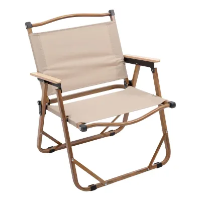 Стул для кемпинга складной 50*51*64 см с алюминиевым каркасом, бежевый