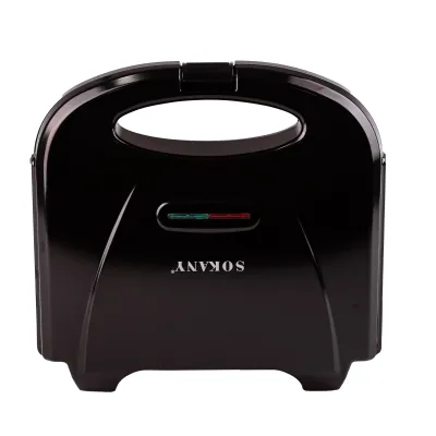 Вафельница Sokany SK-128 для выпечки мультяшных панкейков, черный