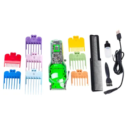 Машинка для стрижки волос Sokany SK-LF-9970 аккумуляторная с насадками, зеленый Машинка для стрижки волос Sokany SK-LF-9970 аккумуляторная с насадками, зеленый