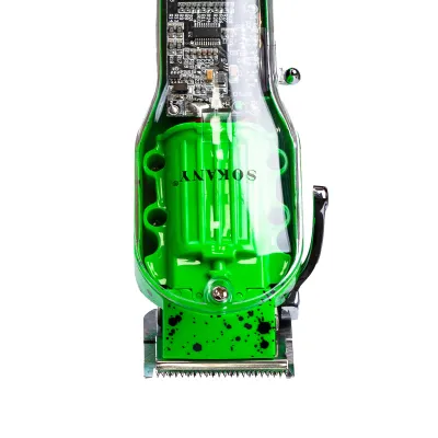 Машинка для стрижки волос Sokany SK-LF-9970 аккумуляторная с насадками, зеленый Машинка для стрижки волос Sokany SK-LF-9970 аккумуляторная с насадками, зеленый