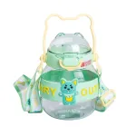 Детская бутылочка для воды 580 мл с ручкой, зеленый