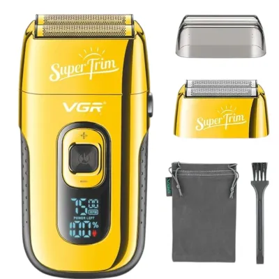 Электробритва-шейвер VGR V-332 аккумуляторная для сухого бритья, золотистый