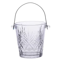 Ведерко для льда Ice Bucket 1 л стеклянное со щипцами