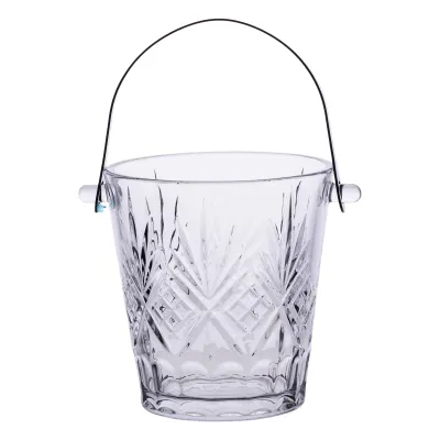 Ведерко для льда Ice Bucket 1 л стеклянное со щипцами