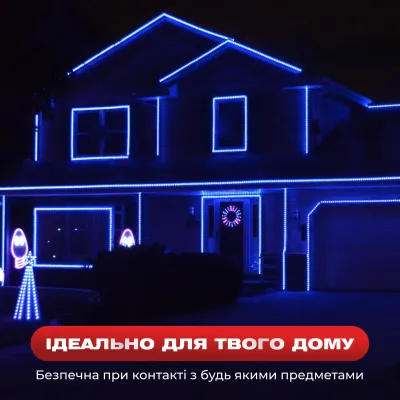 Гірлянда Дюралайт вулична 240 LED довжина 7 м морозостійка, синій Гірлянда Дюралайт вулична 240 LED довжина 7 м морозостійка, синій