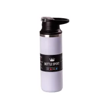 Термос Bottle Sport 550 мл из нержавеющей стали c ручкой, сиреневый