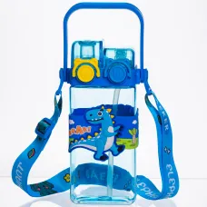 Бутылка для воды Dinosaur с двойным открыванием 550 мл