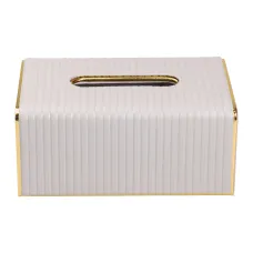 Салфетница из экокожи 23х13,5х9 см, серый