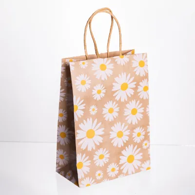 Подарочный пакет 15*8*21 см крафтовый 12 штук в упаковке, белый