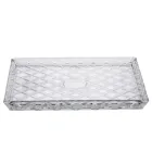 Блюдо для закусок Lirmartur стеклянное 24,5*20,5*2 см, diamond