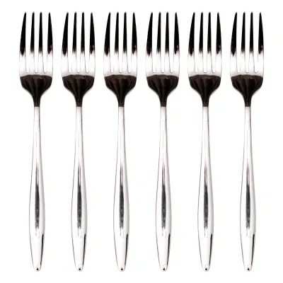 Набір десертних виделок SHINY 6 штук із нержавіючої сталі