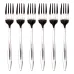 Набір десертних виделок SHINY 6 штук із нержавіючої сталі