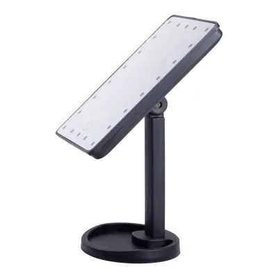 Косметическое зеркало с LED-подсветкой 22 светодиода, черный Косметическое зеркало с LED-подсветкой 22 светодиода, черный