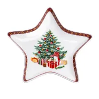 Блюдо сервірувальне Christmas фігурне 25*21 см