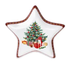 Блюдо сервировочное Christmas фигурное 25*21 см