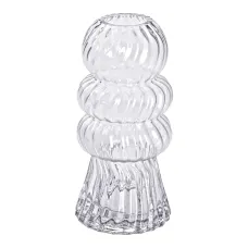 Ваза для цветов Water rose стеклянная 24.5 см, прозрачный