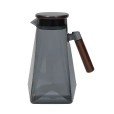 Кувшин для напитков стеклянный 1.8 л с бамбуковой крышкой