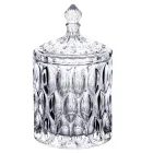 Конфетница из толстого стекла DELISOGA с крышкой