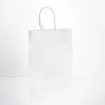 Подарунковий пакет крафтовий 15*8*21 см 12 штук в упаковці, білий Подарунковий пакет крафтовий 15*8*21 см 12 штук в упаковці, білий