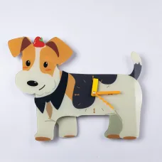 Часы настенные «Маленький друг» 42*32*5 см, черный с белым