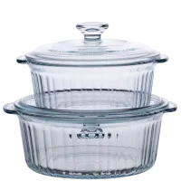 Набор кастрюль из боросиликатного стекла 1,5/2,3 л