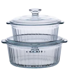 Набор кастрюль из боросиликатного стекла 1,5/2,3 л