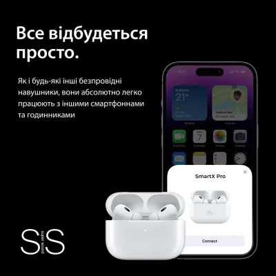 Беспроводные Bluetooth-наушники SmartX Pro Luxury вакуумные, белые Беспроводные Bluetooth-наушники SmartX Pro Luxury вакуумные, белые