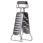 Терка-зажим двусторонняя из нержавеющей стали 9*4*24 см