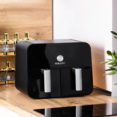 Аэрогриль-фритюрница SK10008 на 10 л сенсорно механическая, черный Аэрогриль-фритюрница SK10008 на 10 л сенсорно механическая, черный