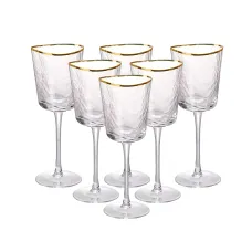 Набор бокалов для вина Triangle 6 штук по 350 мл, прозрачный