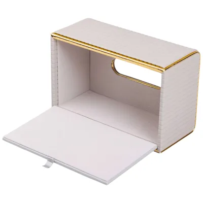 Салфетница из экокожи 23х13,5х9 см, серый Салфетница из экокожи 23х13,5х9 см, серый