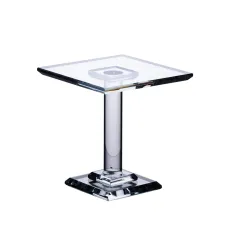 Тортовница на ножке Tetragon стеклянная 13 см