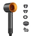 Фен стайлер для волос 5 в 1 Supersonic Premium 1600 Вт 5 насадок, золото