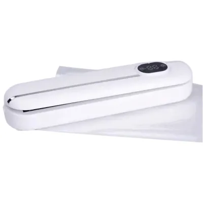Вакууматор Vacuum Sealer для домашнего использования 300 Вт 10 пакетов в комплекте, белый