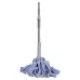 Швабра-моп веревочная для мытья пола 134 см, голубой