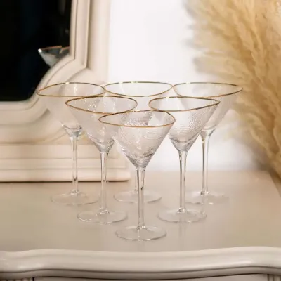 Набор бокалов для мартини Triangle 6 штук по 200 мл, прозрачный