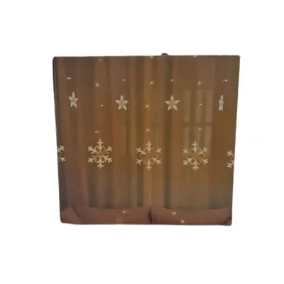 Гирлянда-штора Звезды размер 3*0,7 м 12 фигур, синий Гирлянда-штора Звезды размер 3*0,7 м 12 фигур, синий