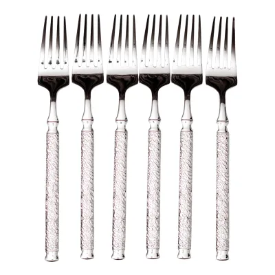 Набір столових виделок ELEGANCE 6 штук із нержавіючої сталі