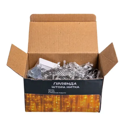 Гірлянда Штора 192 LED 3х3 м, білий Гірлянда Штора 192 LED 3х3 м, білий