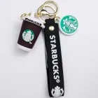 Брелок для ключів Старбакс 3,5*4,5 см, коричневий