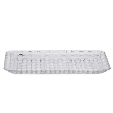 Блюдо для закусок стеклянное 25*12,5*1,5 см прямоугольное