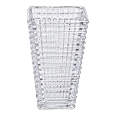 Ваза декоративная Longstar стеклянная под хрусталь 17 см, прозрачный Ваза декоративная Longstar стеклянная под хрусталь 17 см, прозрачный