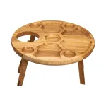 Винний столик-менажниця 35*35*18 см, дуб Винний столик-менажниця 35*35*18 см, дуб