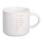 Чашка фарфоровая 350 мл, белый