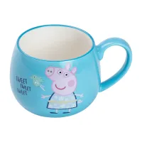 Чашка фарфоровая Peppa Pig 400 мл, голубой