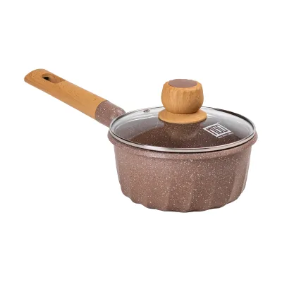 Сотейник алюминиевый MGC 2,9 л с антипригарным покрытием, кофейный