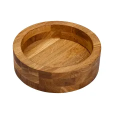 Миска для подачи круглая 25 см, дуб