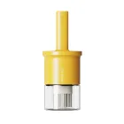 Банка для масла Oil Brush 300 мл с силиконовой кисточкой, желтый