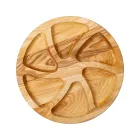 Менажница деревянная 6 секций 30 см, ясень